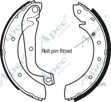 APEC BRAKING Piduriklotside komplekt SHU554